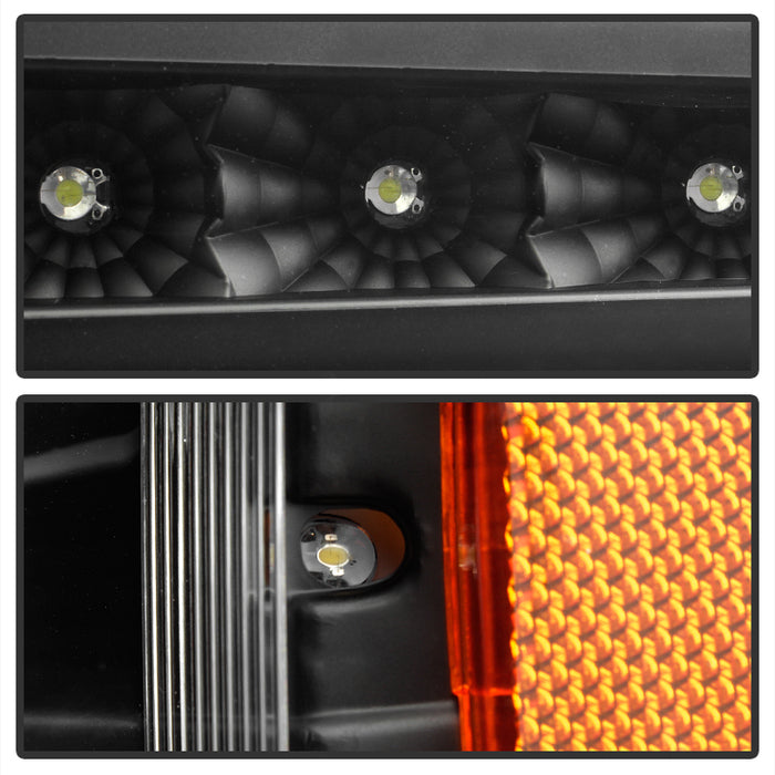 SPYDER Xtune Chevy 02-06 Chevy Silverado (Excl Body Cladding) LED Bumper Lights Black CBL-JH-CSIL03-LED-BK 9027987