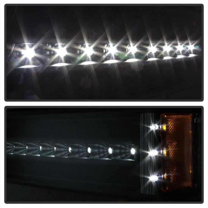 SPYDER Xtune Chevy 02-06 Chevy Silverado (Excl Body Cladding) LED Bumper Lights Black CBL-JH-CSIL03-LED-BK 9027987