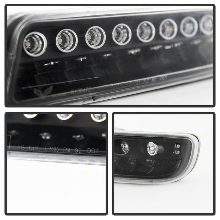SPYDER Xtune GMC Sierra 99-06 Full LED Bumper Lights Black CBL-JH-GS99-LED-BK 9027147