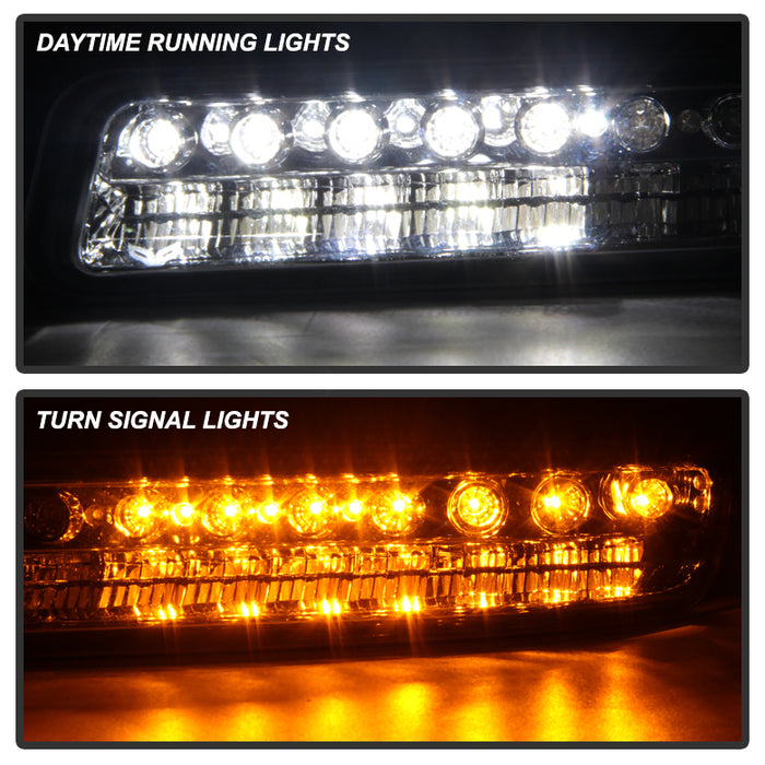 SPYDER Xtune GMC Sierra 99-06 Full LED Bumper Lights Smoke CBL-JH-GS99-LED-SM 9027130
