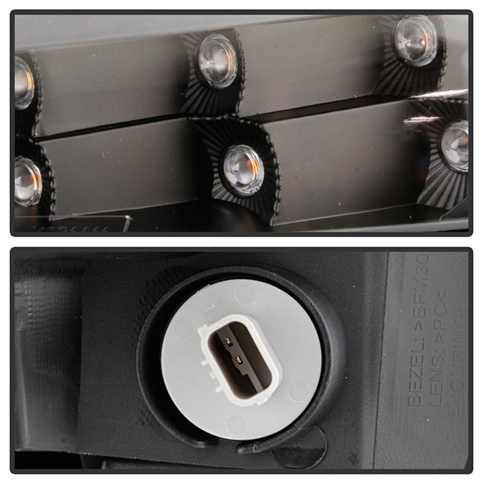 SPYDER xTune 14-17 Jeep Cherokee Parking Signal Lights - LED Daytime Running - Black - CBL-JH-JC14-LED-BK 9047145