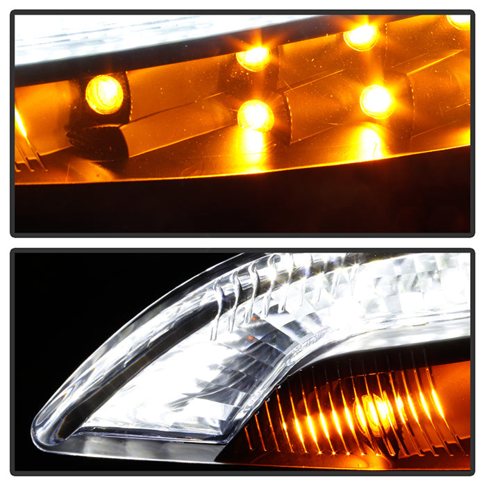 SPYDER xTune 14-17 Jeep Cherokee Parking Signal Lights - LED Daytime Running - Black - CBL-JH-JC14-LED-BK 9047145