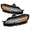 SPYDER xTune 14-17 Jeep Cherokee Parking Signal Lights - LED Daytime Running - Chrome - CBL-JH-JC14-LED-C 9047152