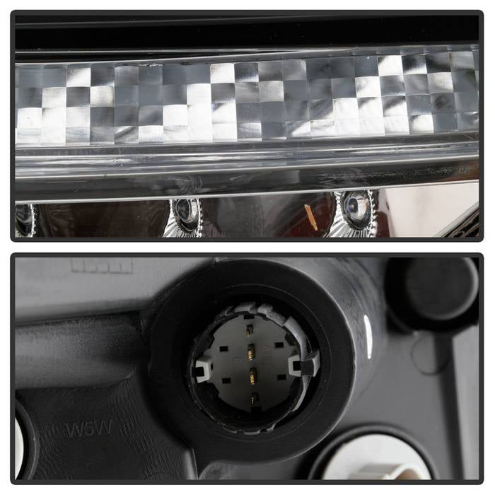 SPYDER xTune 14-17 Jeep Cherokee Parking Signal Lights - LED Daytime Running - Chrome - CBL-JH-JC14-LED-C 9047152