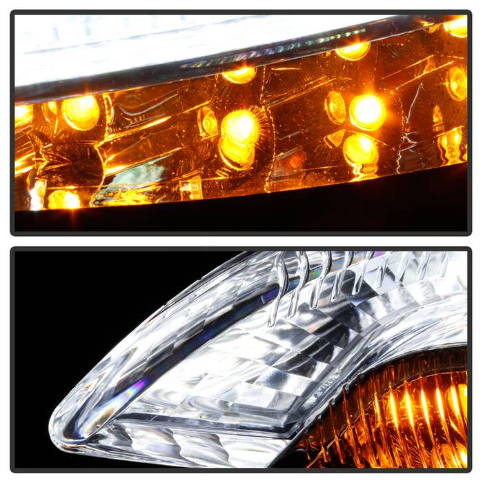 SPYDER xTune 14-17 Jeep Cherokee Parking Signal Lights - LED Daytime Running - Chrome - CBL-JH-JC14-LED-C 9047152