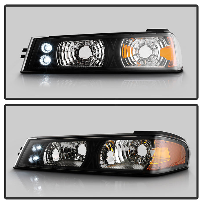 SPYDER Xtune Chevy Colorado 04-12 / GMC Canyon 04-12 Bumper Lights Black CBL-YD-CCO04-BK 5074300