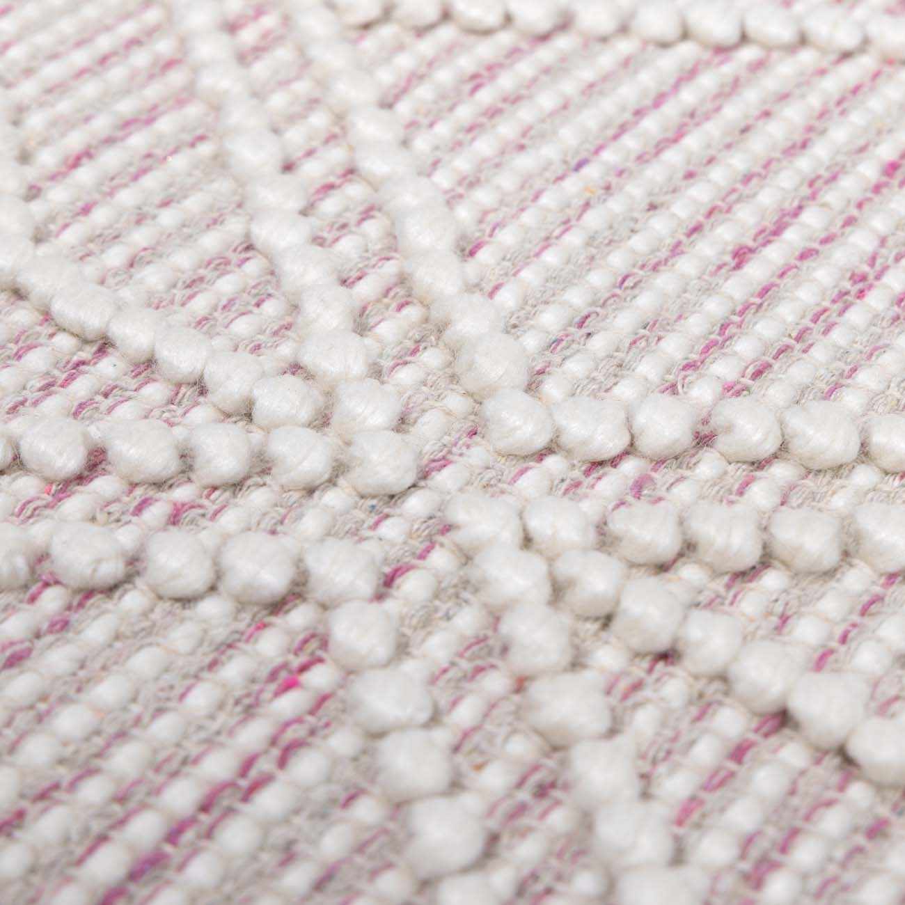 Ramsbury Soft Pink Wool Rug - Clearance