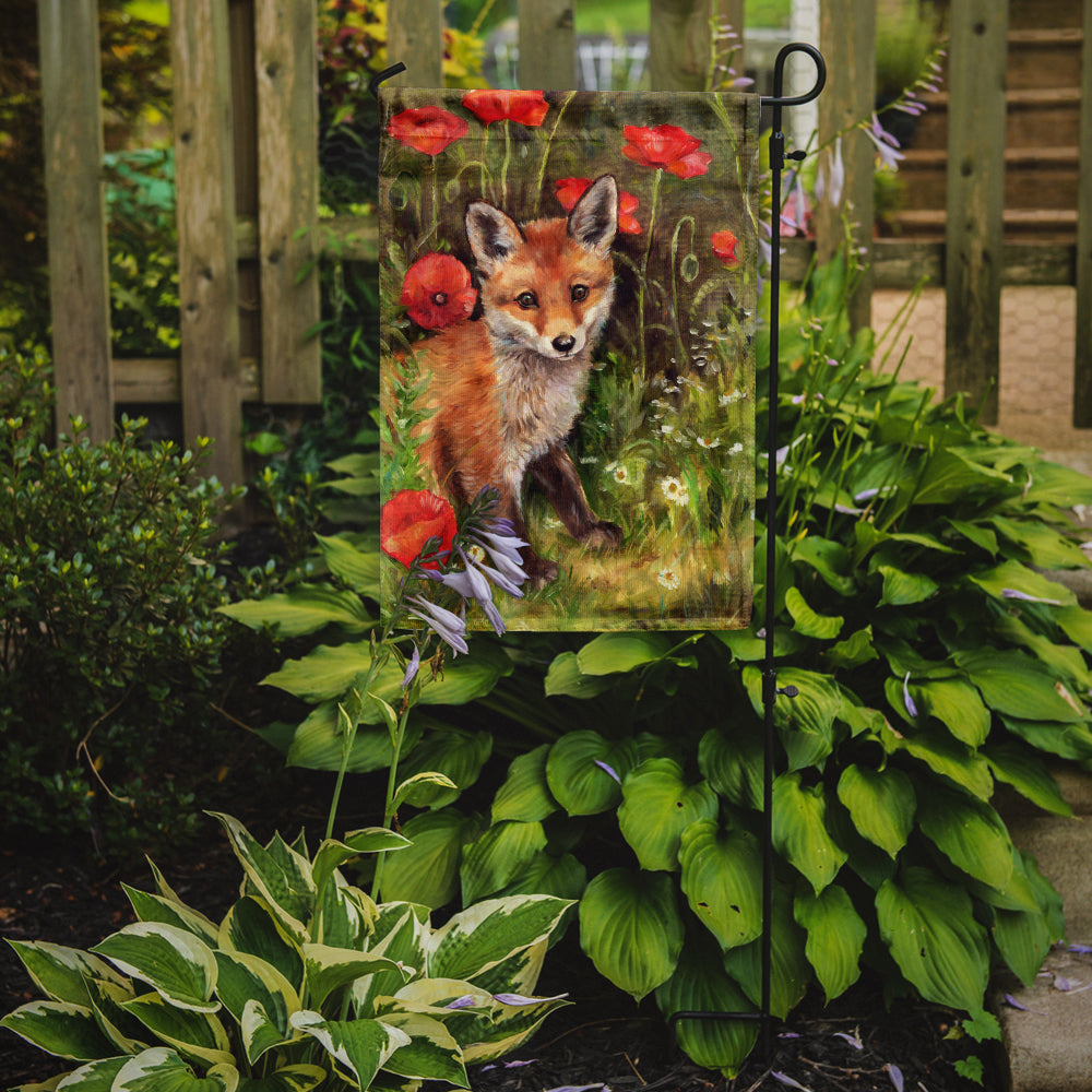 Fox Cub by Debbie Cook Garden Flag Mailbox Decorative Yard Banner Outside Patio Artwork for Flower Beds, Garden Size, Multicolor