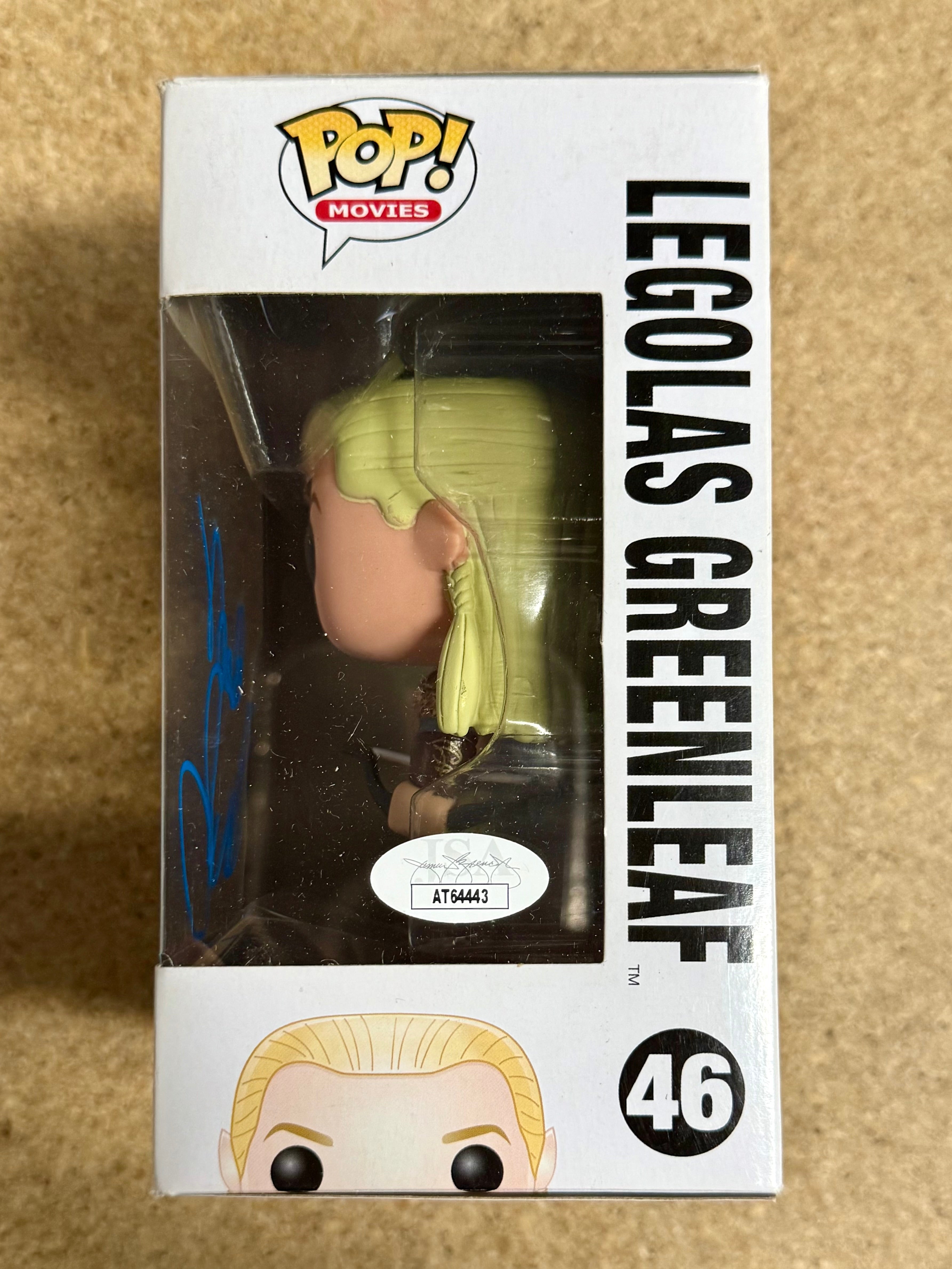 Orlando Bloom Signed Legolas Greenleaf Hobbit Vaulted Funko Pop! #46 With JSA COA