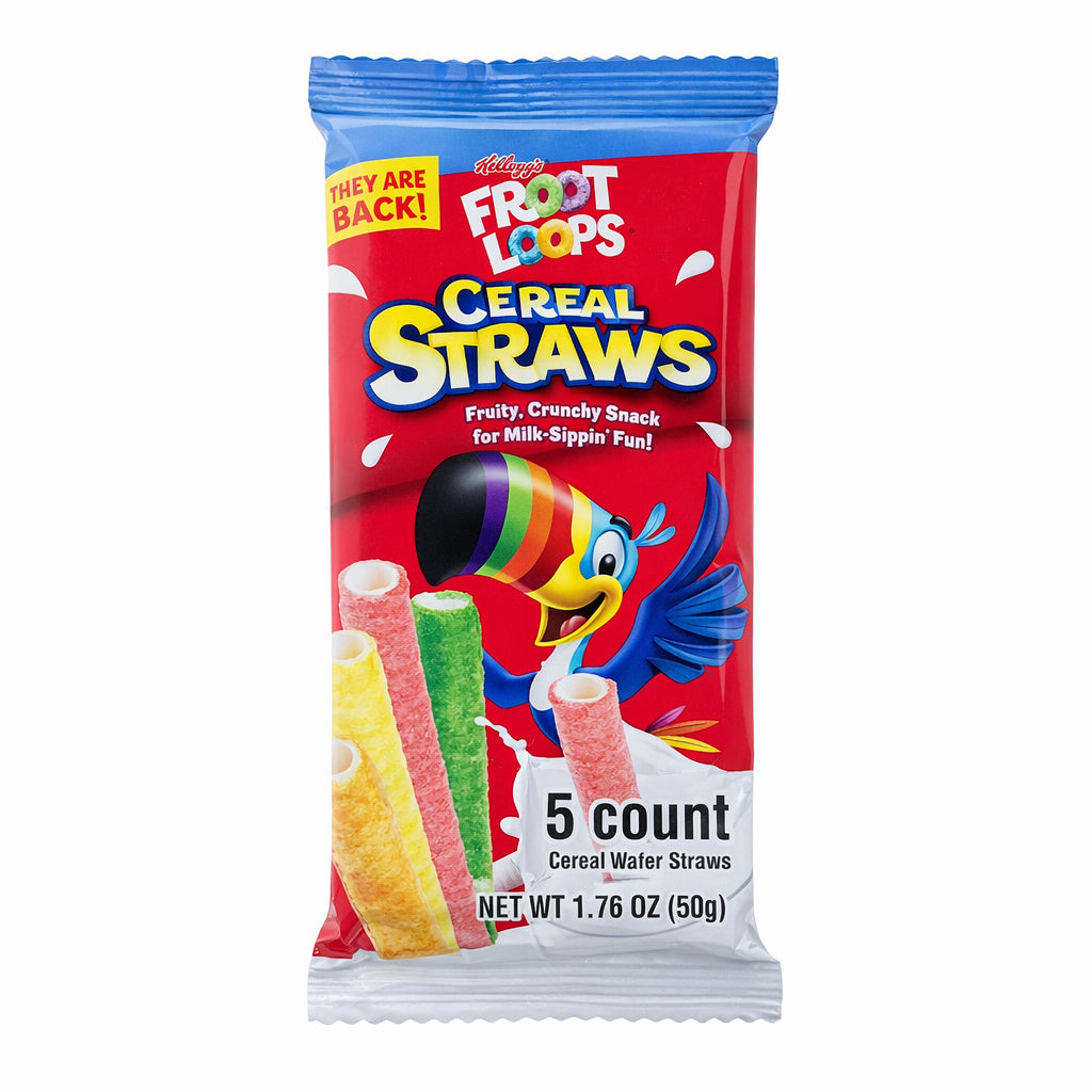 Froot Loops Cereal Straws (5ct) (50g) 6-Pack