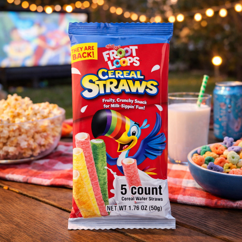 Froot Loops Cereal Straws (5ct) (50g) 6-Pack