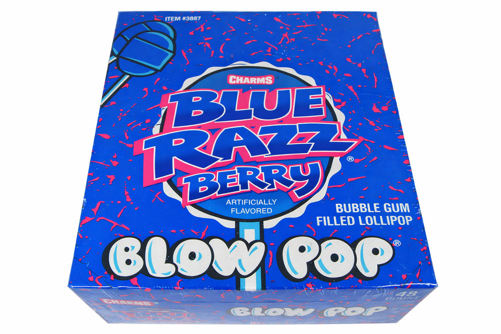CHARMS Blow Pops Blue Razz Berry Flavor (18.4g) (48ct)