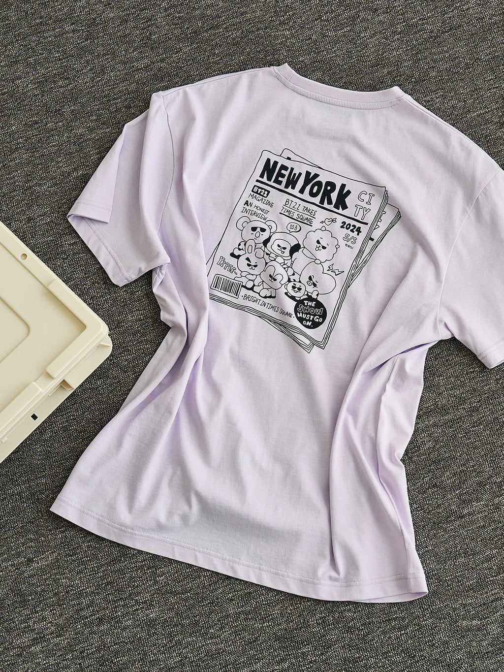 BT21 - Basic Short Sleeve Tshirt City Edition Purple