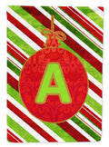 Christmas Oranment Holiday Initial Letter A House Flag 28x40 Porch Sleeve Pole Decorative Outside Yard Banner Artwork Wall Hanging, Polyester