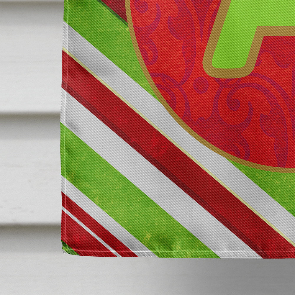 Christmas Oranment Holiday Initial Letter A House Flag 28x40 Porch Sleeve Pole Decorative Outside Yard Banner Artwork Wall Hanging, Polyester