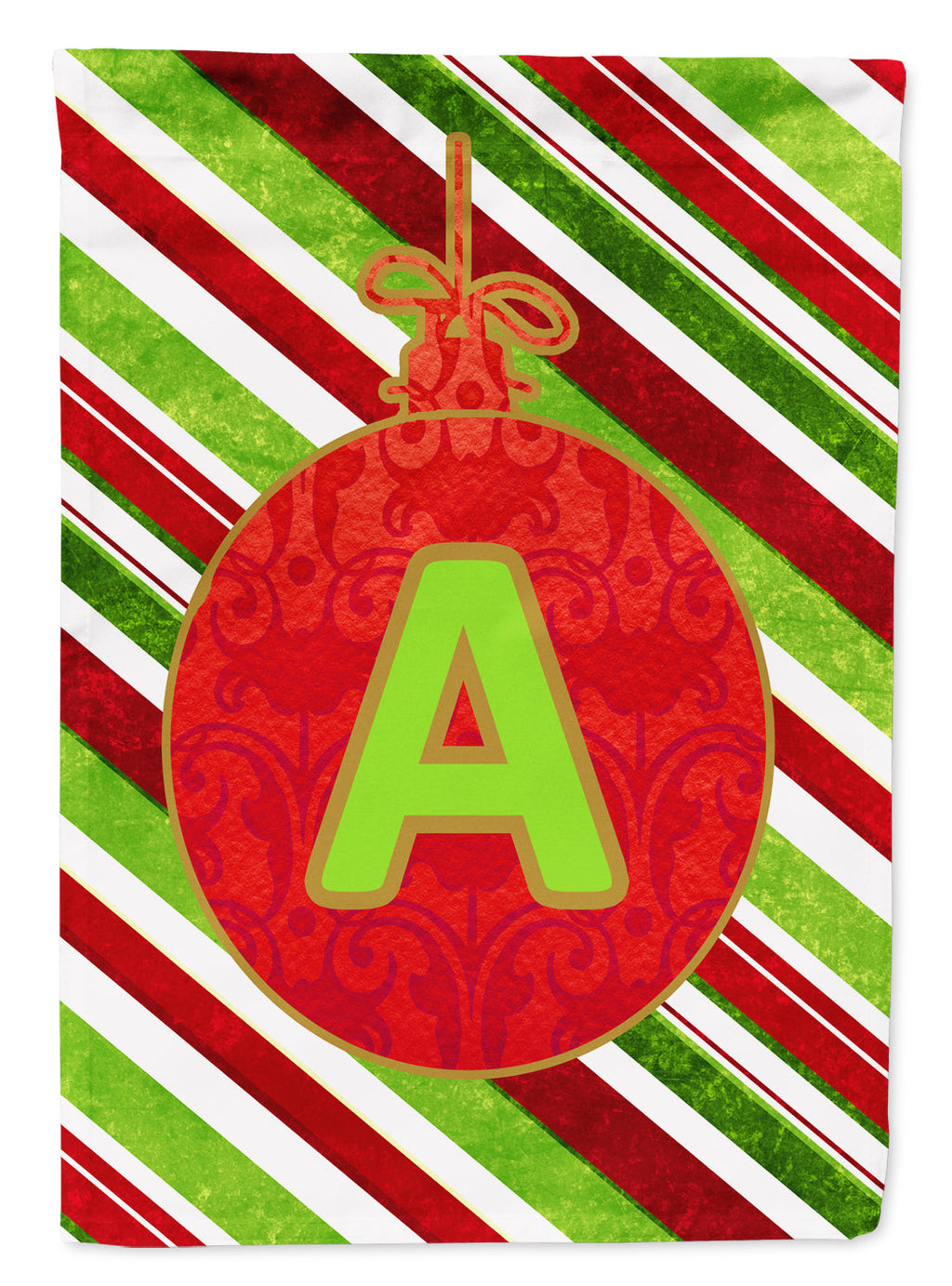 Christmas Oranment Holiday Initial Letter A Garden Flag Mailbox Decorative Yard Banner Outside Patio Artwork for Flower Beds, Garden Size, Multicolor