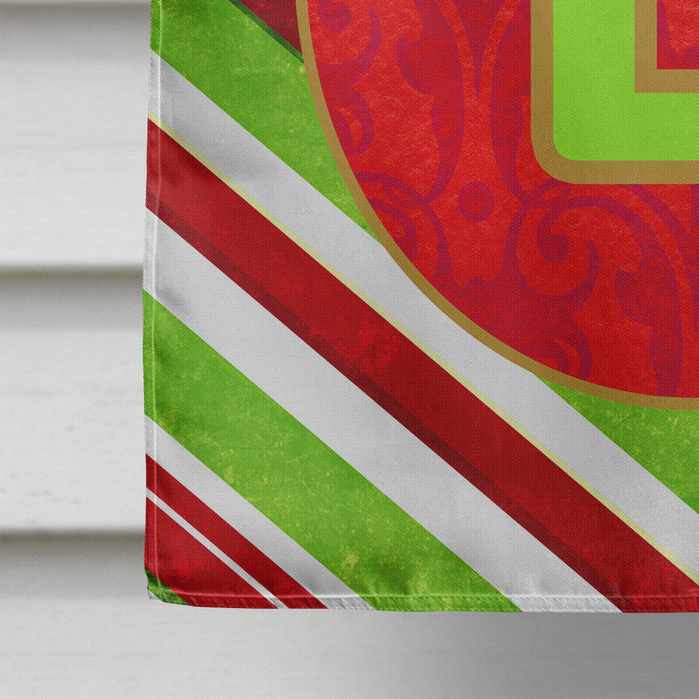 Christmas Oranment Holiday Initial Letter B House Flag 28x40 Porch Sleeve Pole Decorative Outside Yard Banner Artwork Wall Hanging, Polyester