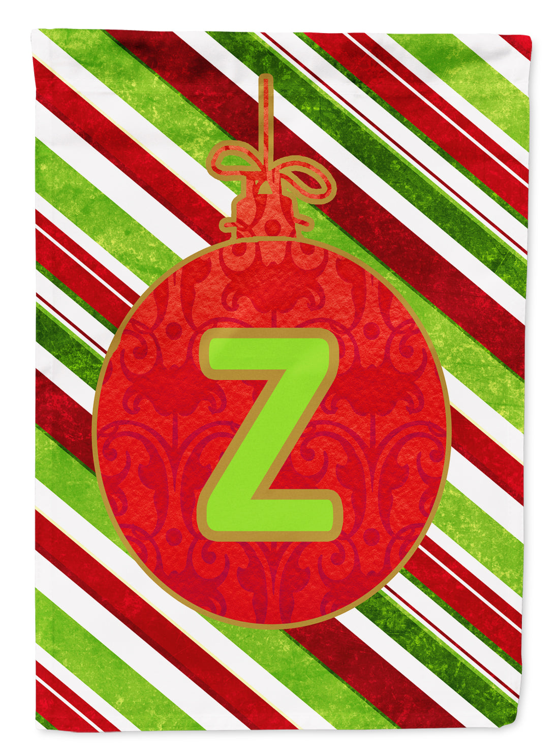 Christmas Oranment Holiday Initial Letter Z Garden Flag Mailbox Decorative Yard Banner Outside Patio Artwork for Flower Beds, Garden Size, Multicolor