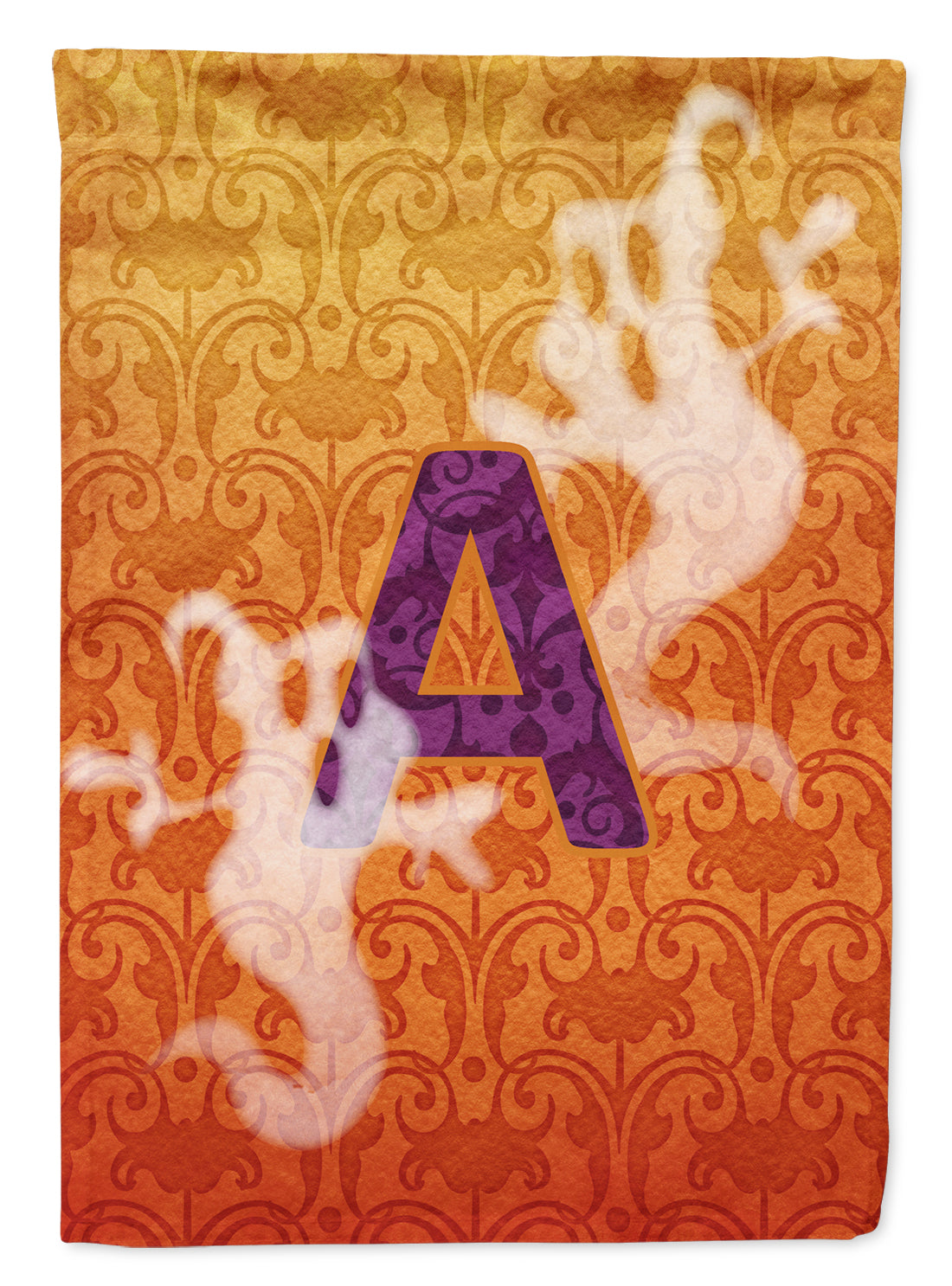 Halloween Ghost Letter A Garden Flag Mailbox Decorative Yard Banner Outside Patio Artwork for Flower Beds, Garden Size, Multicolor