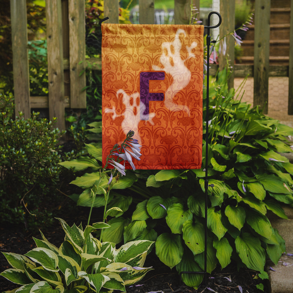 Halloween Ghost Letter F Garden Flag Mailbox Decorative Yard Banner Outside Patio Artwork for Flower Beds, Garden Size, Multicolor
