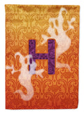 Halloween Ghost Letter H Garden Flag Mailbox Decorative Yard Banner Outside Patio Artwork for Flower Beds, Garden Size, Multicolor