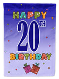Happy 19th Birthday Garden Flag Mailbox Decorative Yard Banner Outside Patio Artwork for Flower Beds, Garden Size, Multicolor
