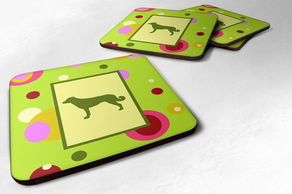 Anatolian Shepherd Foam Coasters Set of 4 Cup Coasters for Indoor Outdoor, Tabletop Protection, Anti Slip, Mouse pad Material