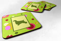 Foam Coasters Set of 4 Cup Coasters for Indoor Outdoor, Tabletop Protection, Anti Slip, Mouse pad Material