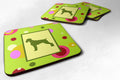 German Wirehaired Pointer Foam Coasters Set of 4 Cup Coasters for Indoor Outdoor, Tabletop Protection, Anti Slip, Mouse pad Material