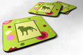 Staffie Foam Coasters Set of 4 Cup Coasters for Indoor Outdoor, Tabletop Protection, Anti Slip, Mouse pad Material