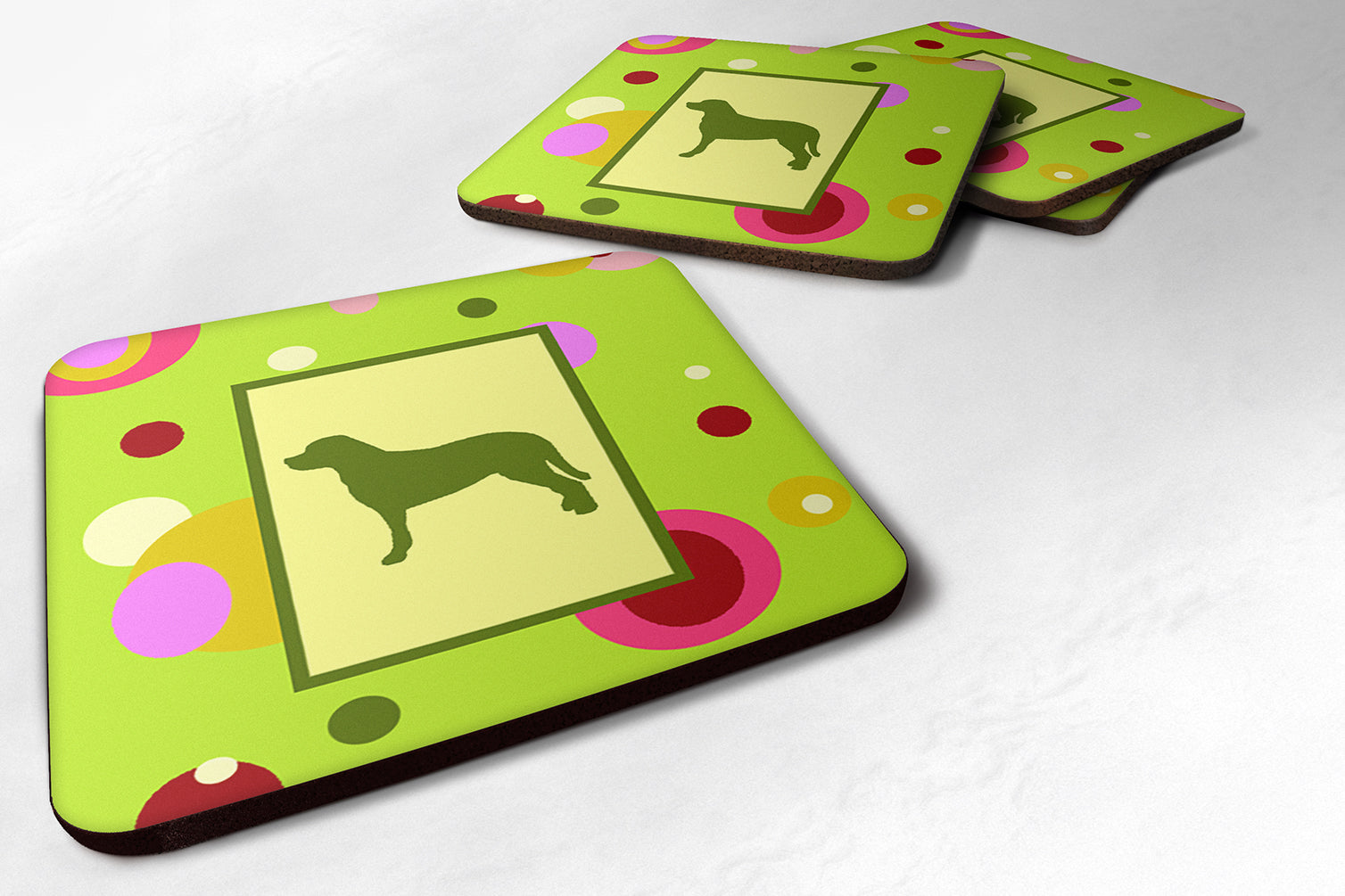 Greater Swiss Mountain Dog Foam Coasters Set of 4 Cup Coasters for Indoor Outdoor, Tabletop Protection, Anti Slip, Mouse pad Material