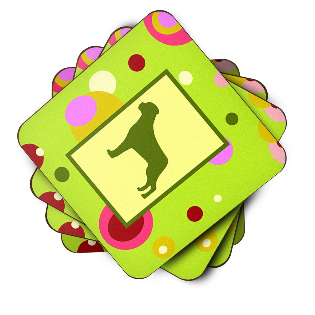 Rottweiler Foam Coasters Set of 4 Cup Coasters for Indoor Outdoor, Tabletop Protection, Anti Slip, Mouse pad Material