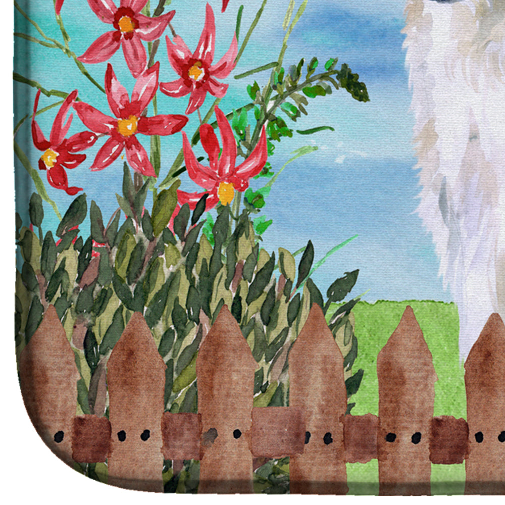 Borzoi Spring Dish Drying Mat Absorbent Dish Drying Mat Pad for Kitchen Counter Dish Drainer Mat for Countertop, 14 x 21", Multicolor