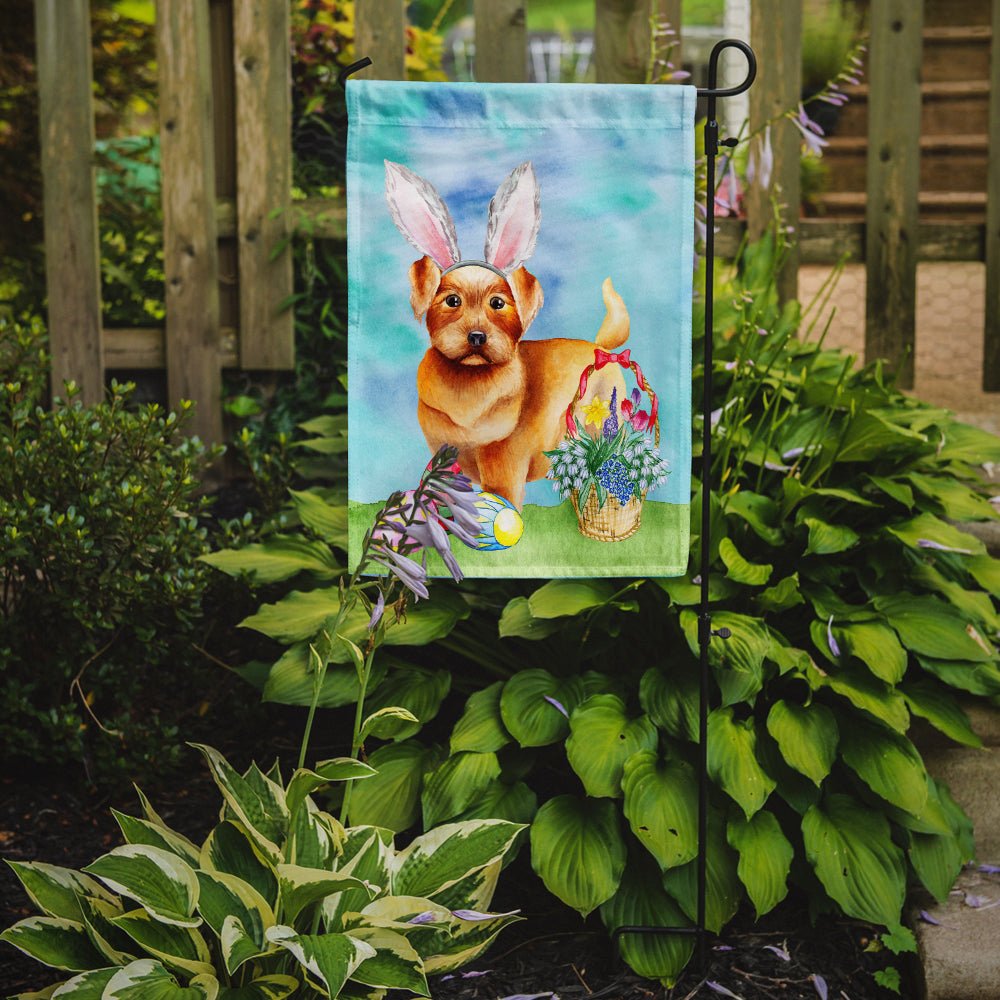 Norfolk Terrier Easter Bunny Garden Flag Mailbox Decorative Yard Banner Outside Patio Artwork for Flower Beds, Garden Size, Multicolor