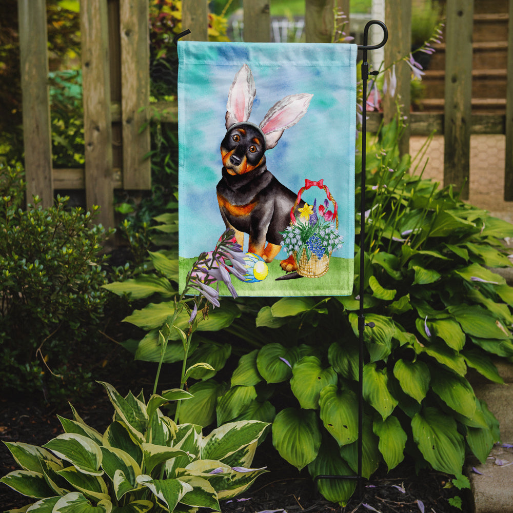 Lancashire Heeler Easter Bunny Garden Flag Mailbox Decorative Yard Banner Outside Patio Artwork for Flower Beds, Garden Size, Multicolor