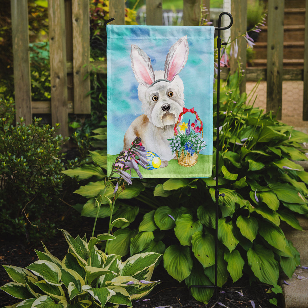 Dandie Dinmont Easter Bunny Garden Flag Mailbox Decorative Yard Banner Outside Patio Artwork for Flower Beds, Garden Size, Multicolor