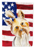 Yorkie Yorkshier Terrier Patriotic Garden Flag Mailbox Decorative Yard Banner Outside Patio Artwork for Flower Beds, Garden Size, Multicolor