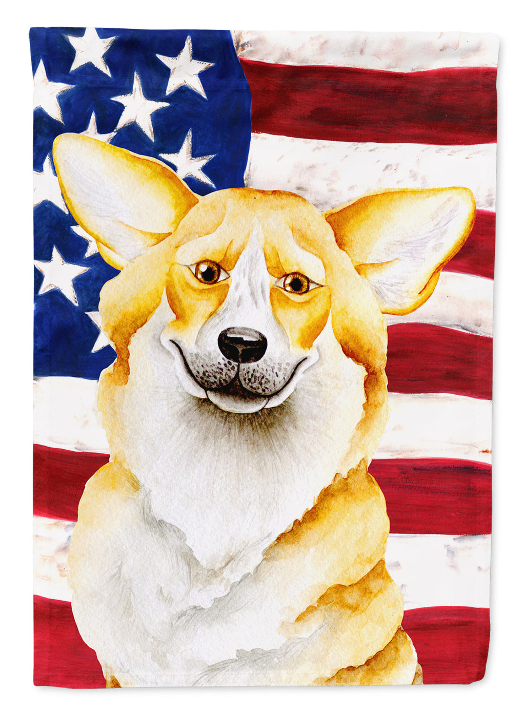Corgi Patriotic Garden Flag Mailbox Decorative Yard Banner Outside Patio Artwork for Flower Beds, Garden Size, Multicolor