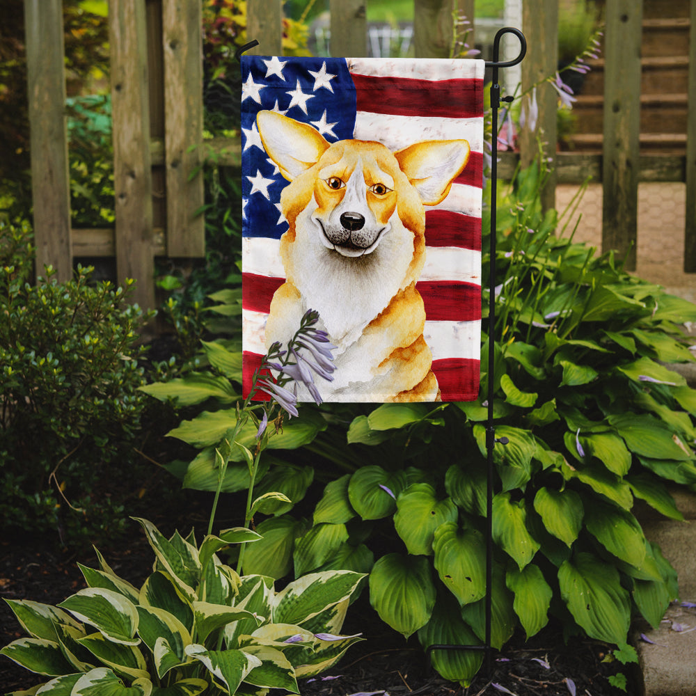Corgi Patriotic Garden Flag Mailbox Decorative Yard Banner Outside Patio Artwork for Flower Beds, Garden Size, Multicolor