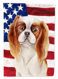 Cavalier Spaniel Patriotic Garden Flag Mailbox Decorative Yard Banner Outside Patio Artwork for Flower Beds, Garden Size, Multicolor