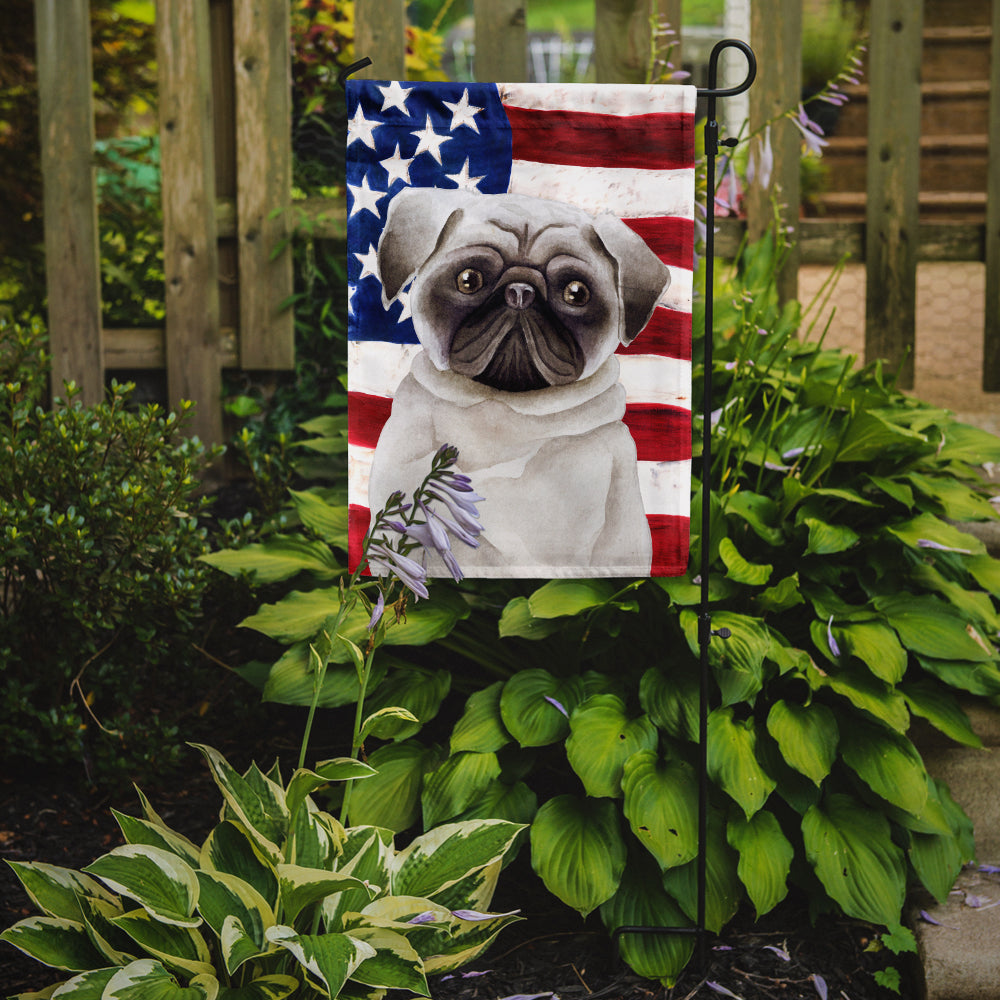 Pug Patriotic Garden Flag Mailbox Decorative Yard Banner Outside Patio Artwork for Flower Beds, Garden Size, Multicolor