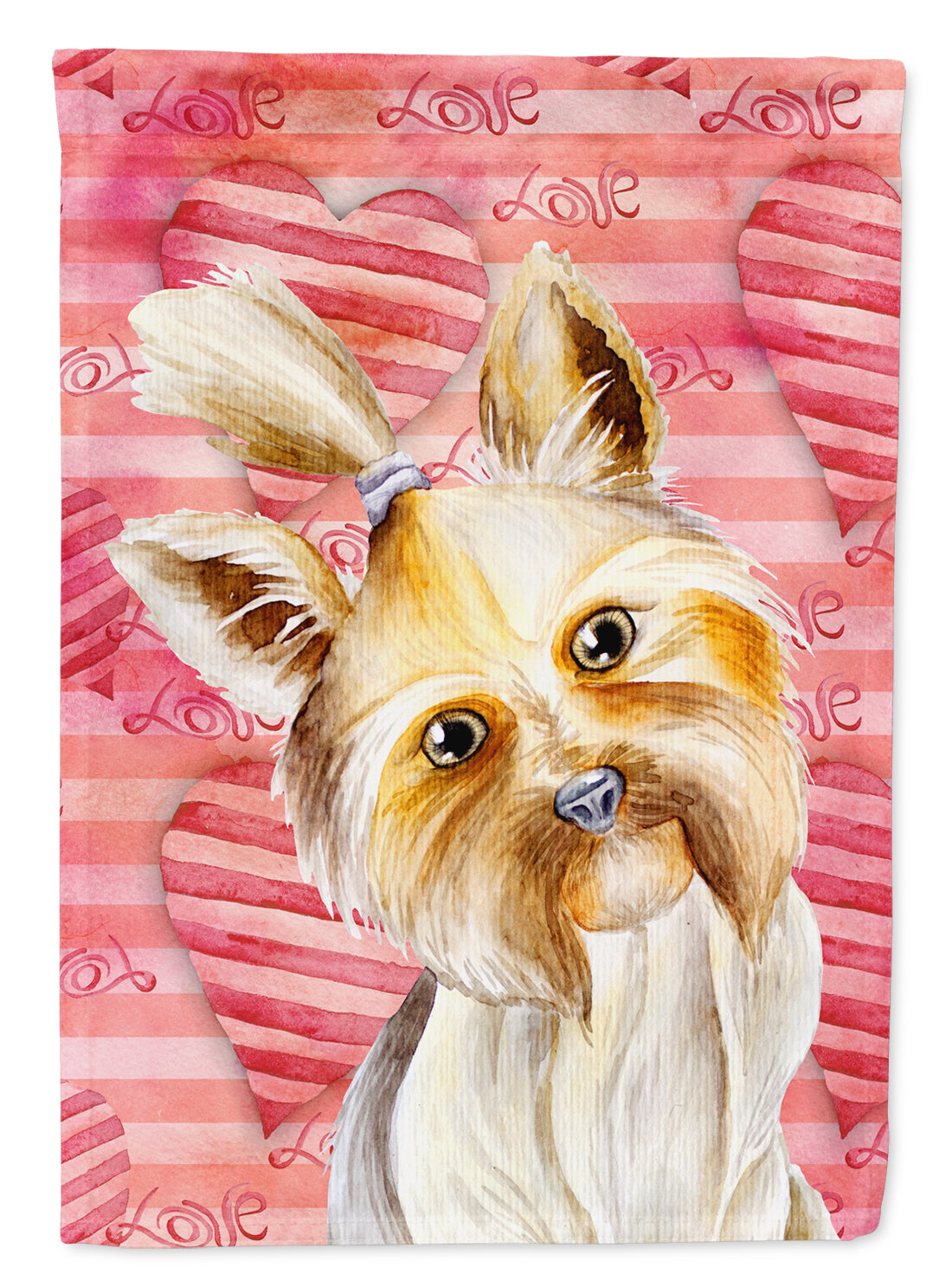 Yorkie Yorkshier Terrier Love Garden Flag Mailbox Decorative Yard Banner Outside Patio Artwork for Flower Beds, Garden Size, Multicolor