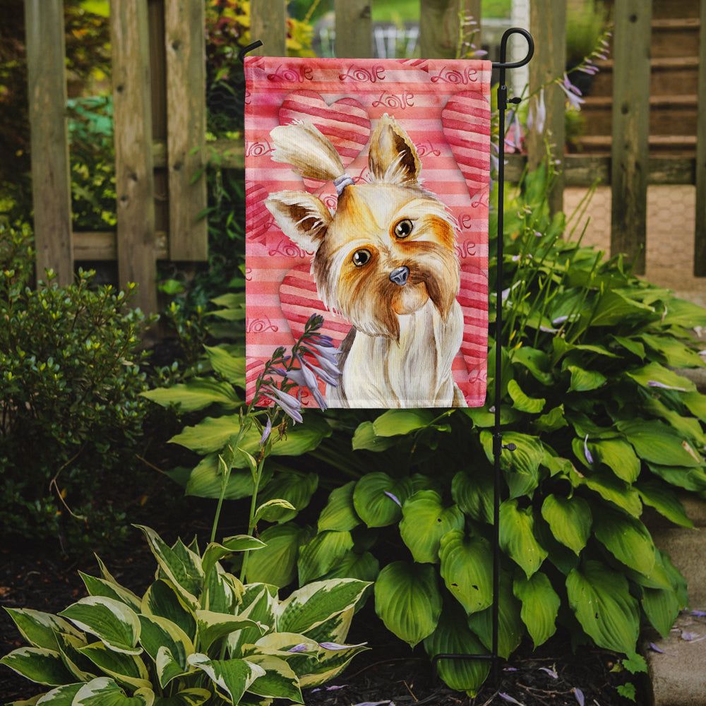 Yorkie Yorkshier Terrier Love Garden Flag Mailbox Decorative Yard Banner Outside Patio Artwork for Flower Beds, Garden Size, Multicolor