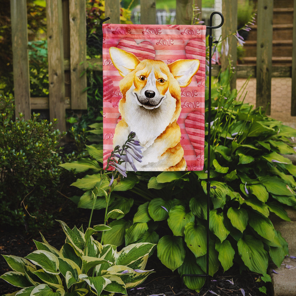 Corgi Love Garden Flag Mailbox Decorative Yard Banner Outside Patio Artwork for Flower Beds, Garden Size, Multicolor