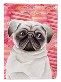 Pug Love Garden Flag Mailbox Decorative Yard Banner Outside Patio Artwork for Flower Beds, Garden Size, Multicolor