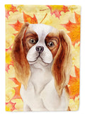 Cavalier Spaniel Fall Garden Flag Mailbox Decorative Yard Banner Outside Patio Artwork for Flower Beds, Garden Size, Multicolor