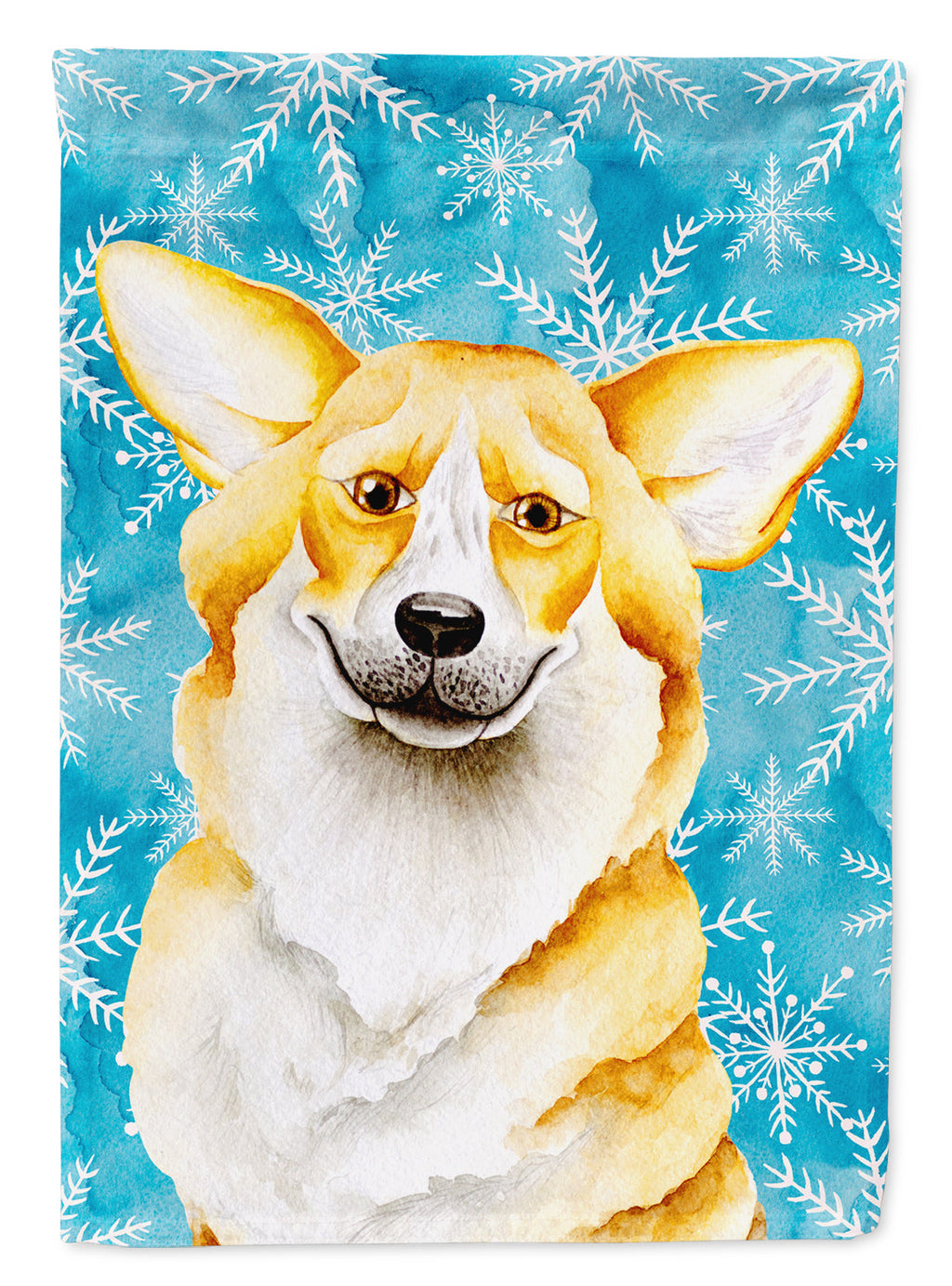 Corgi Winter Garden Flag Mailbox Decorative Yard Banner Outside Patio Artwork for Flower Beds, Garden Size, Multicolor