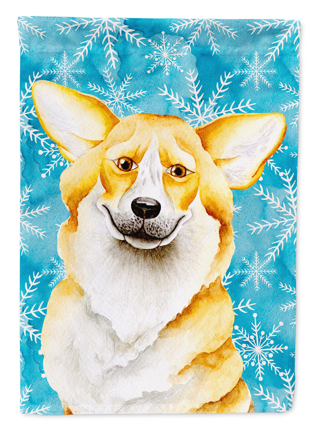 Corgi Winter Garden Flag Mailbox Decorative Yard Banner Outside Patio Artwork for Flower Beds, Garden Size, Multicolor