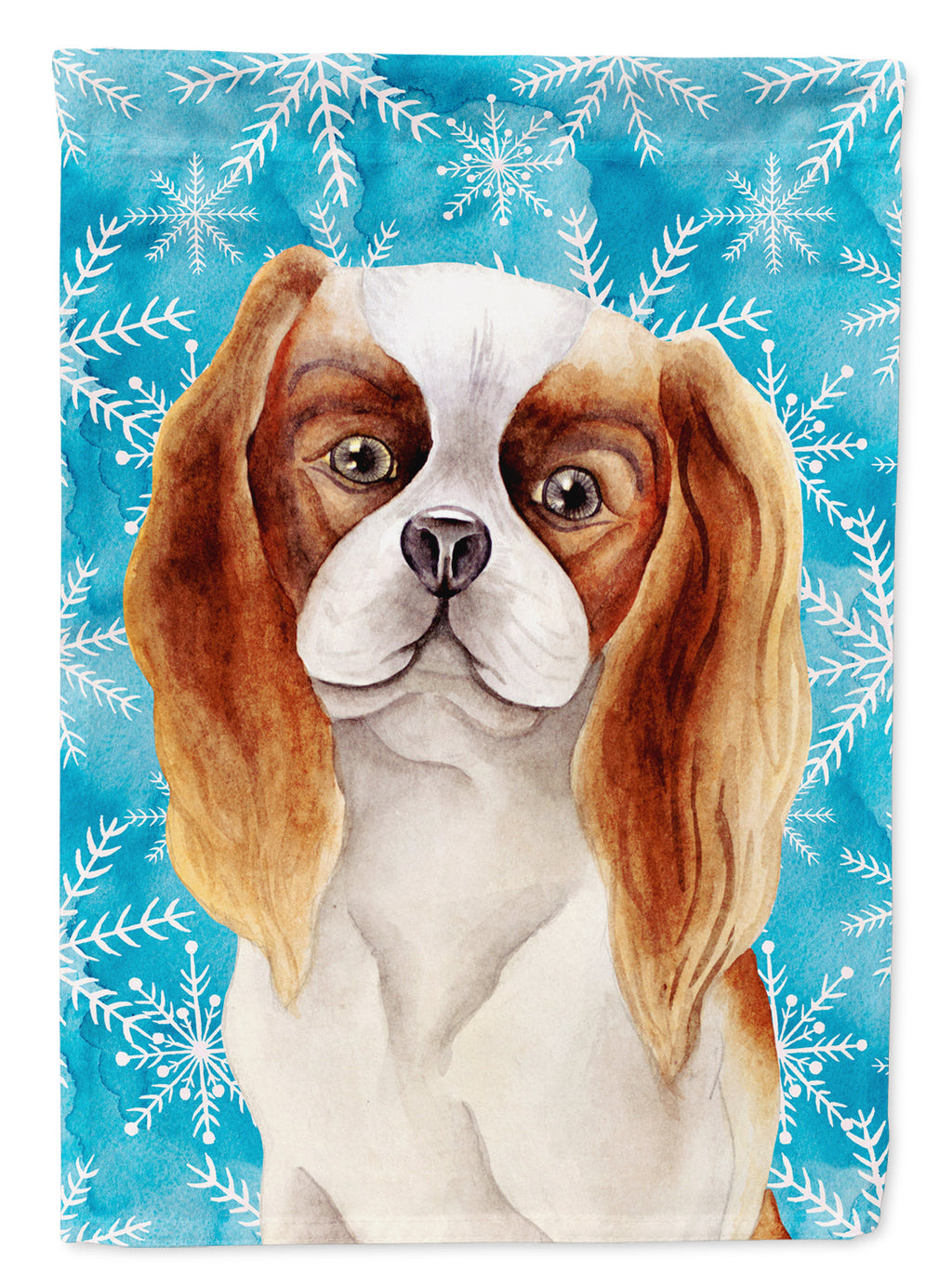 Cavalier Spaniel Winter Garden Flag Mailbox Decorative Yard Banner Outside Patio Artwork for Flower Beds, Garden Size, Multicolor