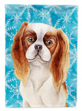 Cavalier Spaniel Winter Garden Flag Mailbox Decorative Yard Banner Outside Patio Artwork for Flower Beds, Garden Size, Multicolor